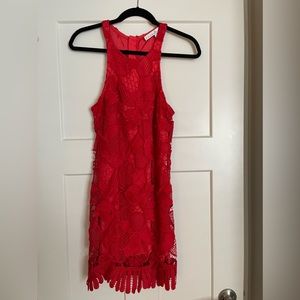 Lovers and Friends red lace dress